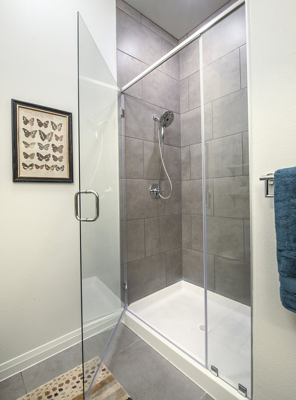 Overture Fairview Apartments: Elegant bath with spacious vanity and modern fixtures