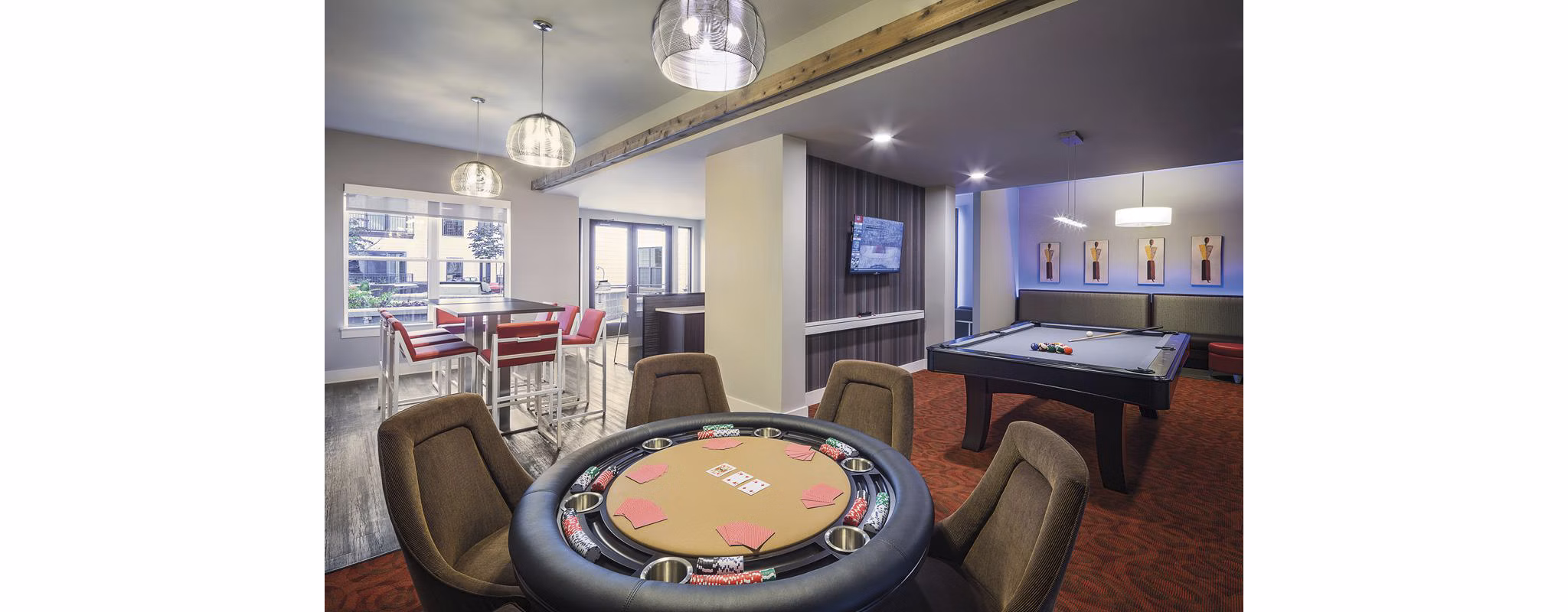 clubhouse at Loft One35 Apartments
