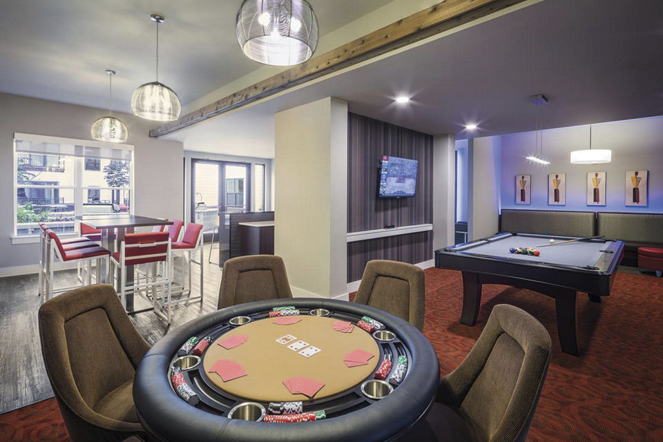 clubhouse at Loft One35 Apartments