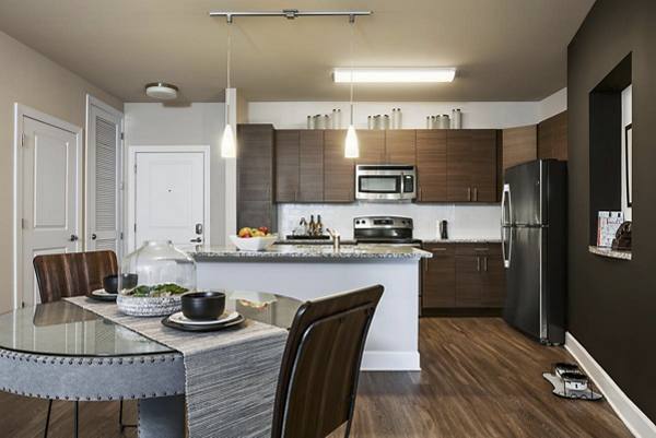 dining room at Loft One35 Apartments