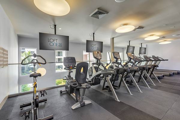 fitness center at Loft One35 Apartments