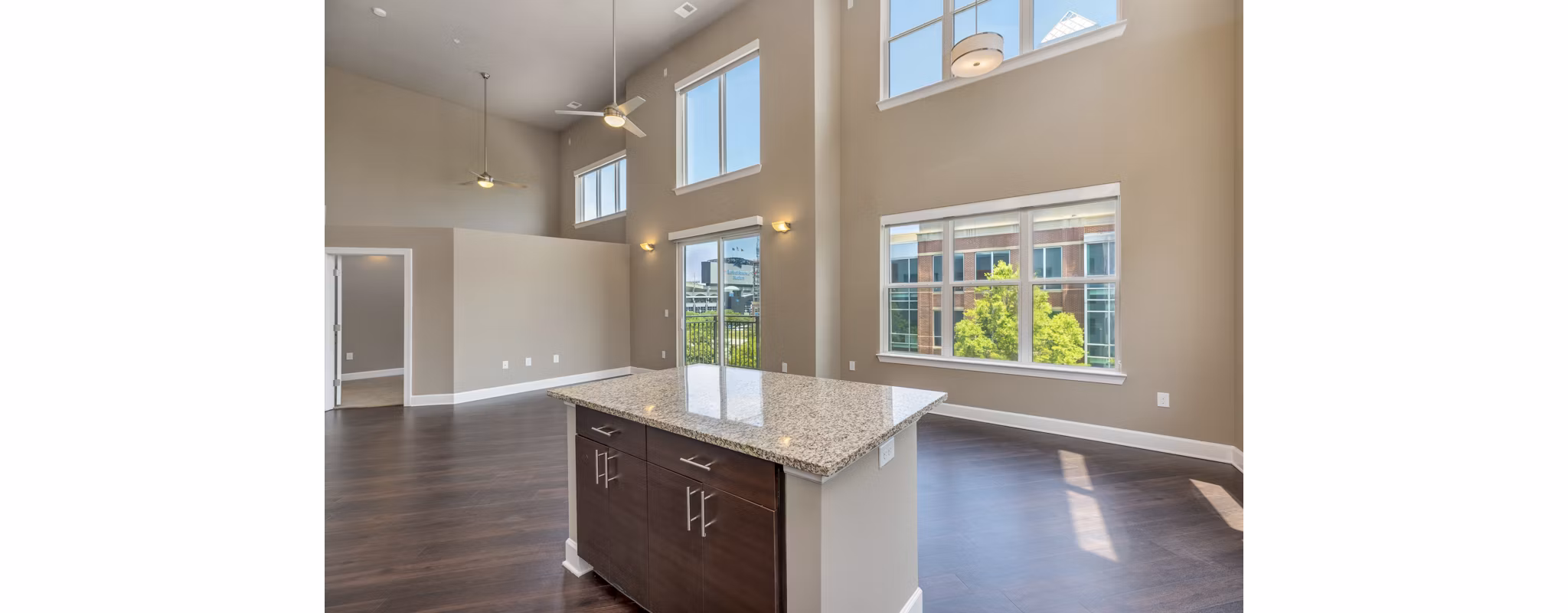 living room at Loft One35 Apartments