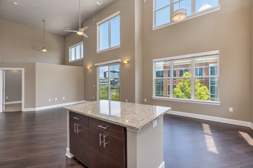 living room at Loft One35 Apartments