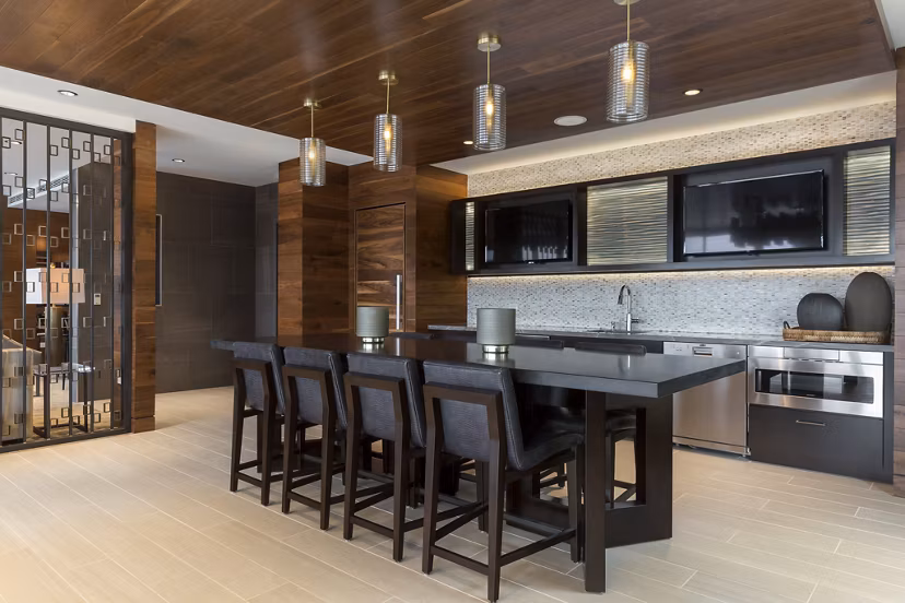 Clubhouse featuring modern amenities at Serenity Apartments