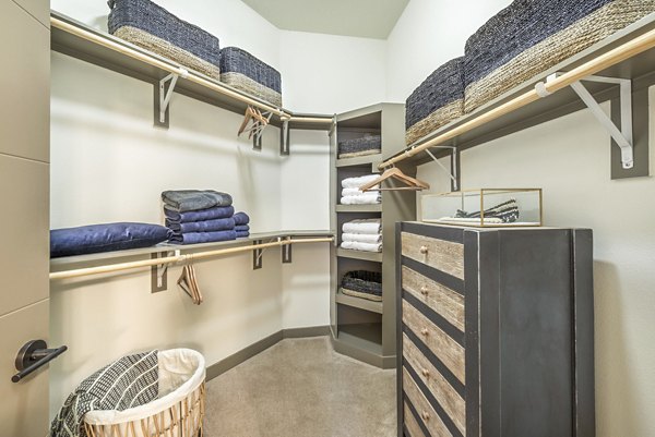 bedroom closet at Overture Highlands Apartments