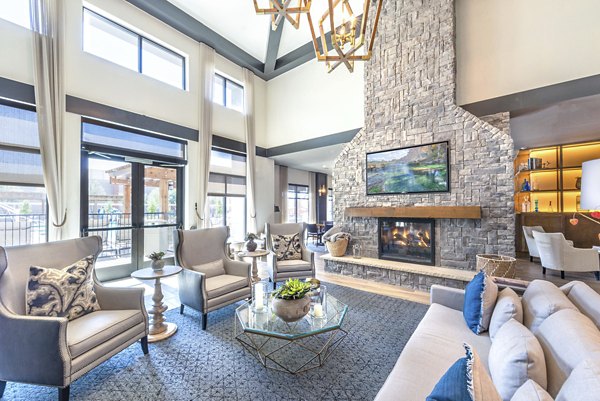 clubhouse/lobby at Overture Highlands Apartments