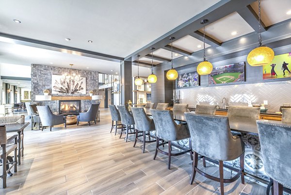 clubhouse/kitchen at Overture Highlands Apartments