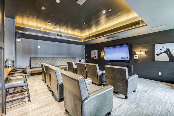 clubhouse theater at Overture Highlands Apartments