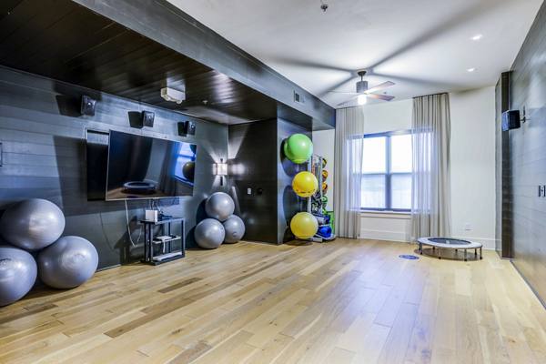 yoga studio at Overture Highlands Apartments