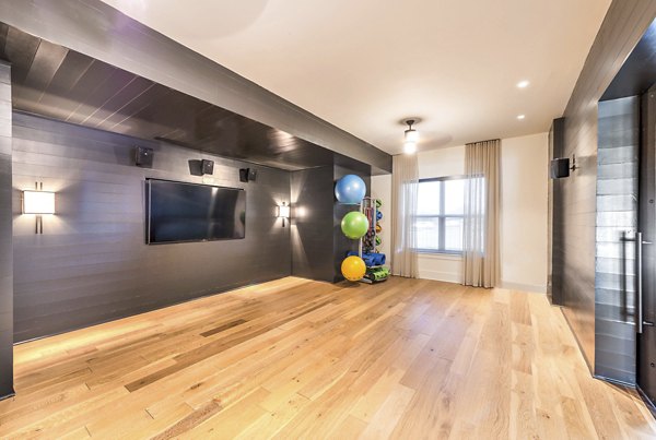 yoga studio at Overture Highlands Apartments