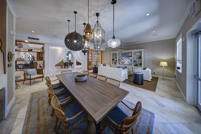 Clubhouse with modern design at Solle Davie Luxury Apartments