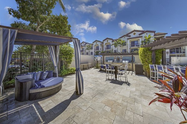 courtyard at Solle Davie Luxury Apartments
