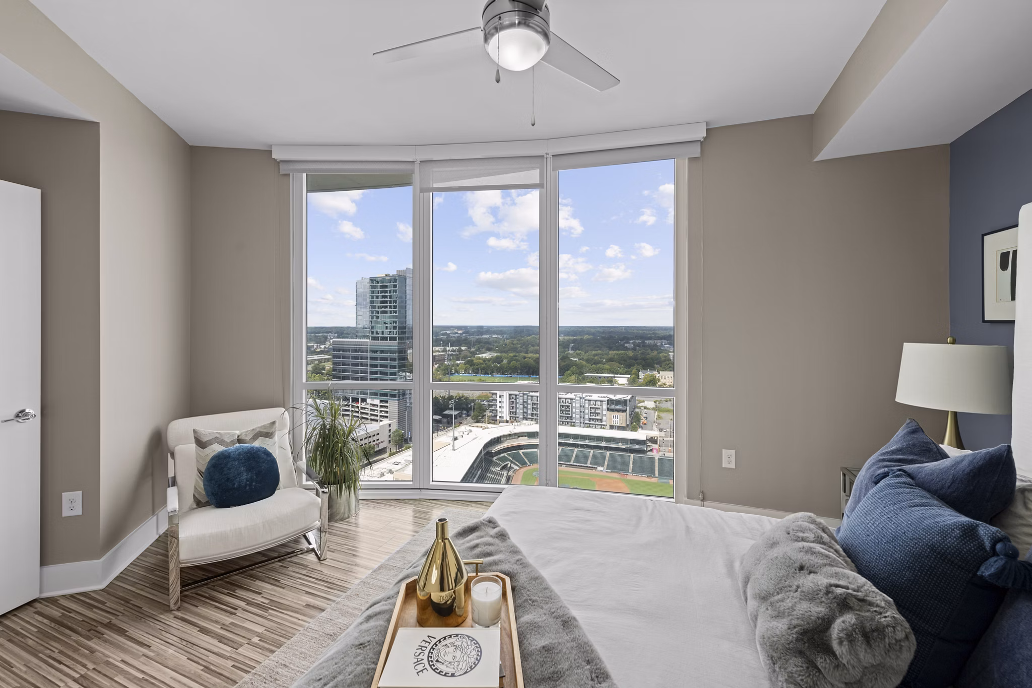 Bedroom at Ascent Uptown Apartments