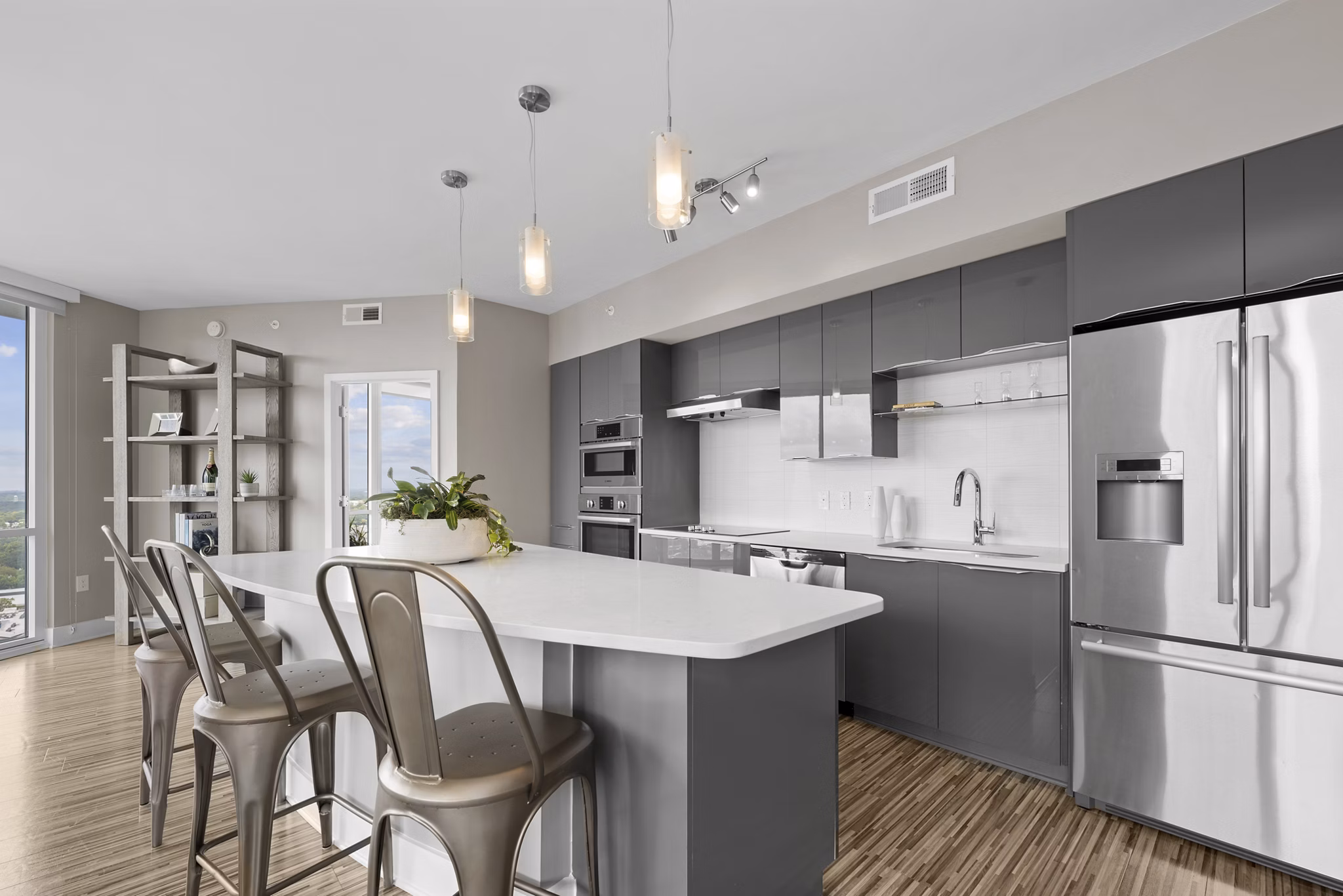Kitchen at Ascent Uptown Apartments