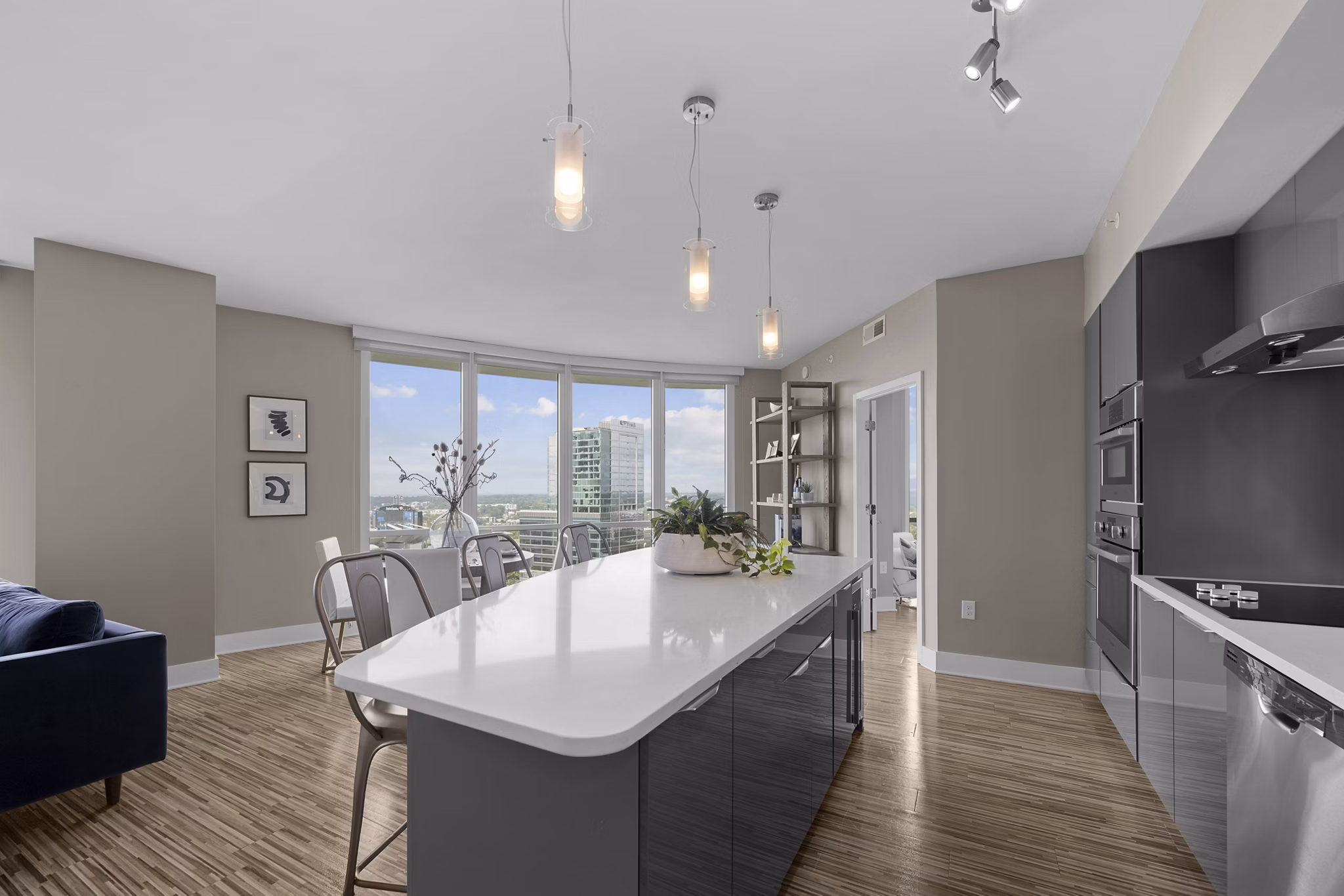 Kitchen at Ascent Uptown Apartments