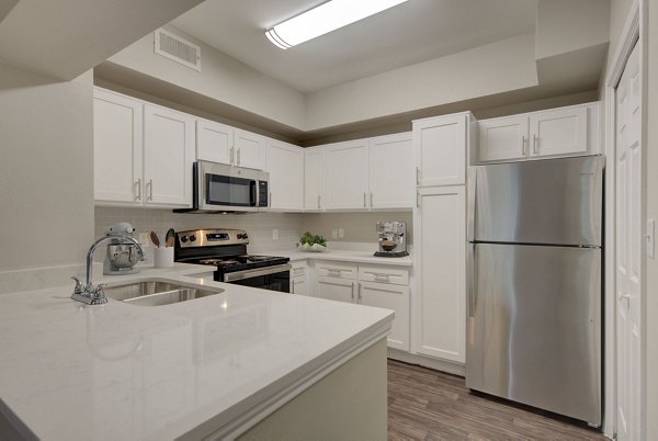 kitchen at Parc at Wall Street Apartments