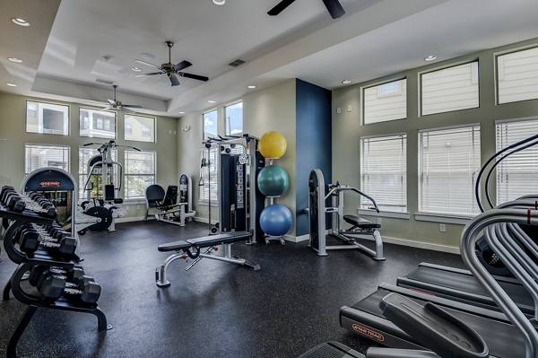 fitness center at La Contessa Apartments