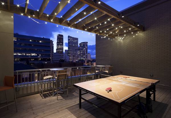 patio/balcony at One City Block Apartments