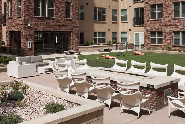 courtyard at One City Block Apartments