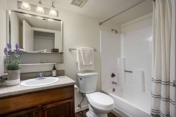 bathroom at The Reserve Apartments