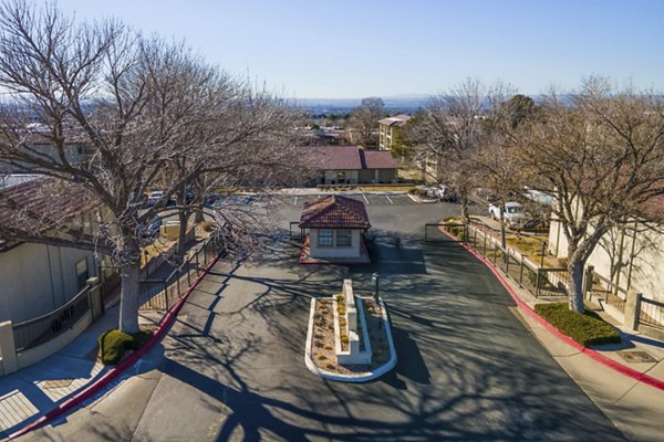 Scenic view from upper-floor luxury apartment at The Reserve Apartments in tranquil surroundings