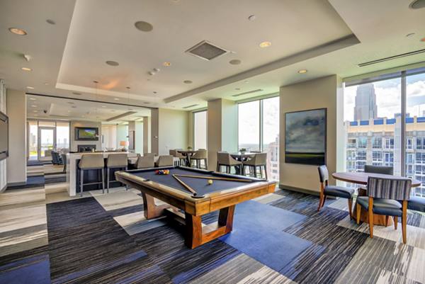 game room at Uptown North Apartments