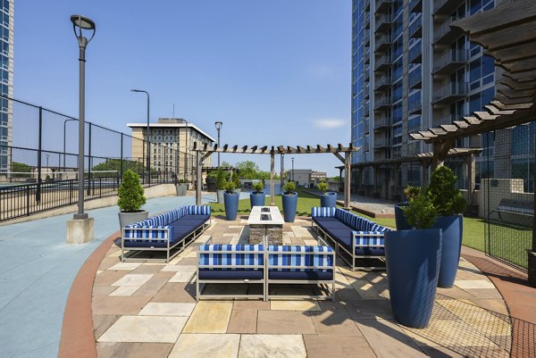 grill area at The Ascher North Apartments 