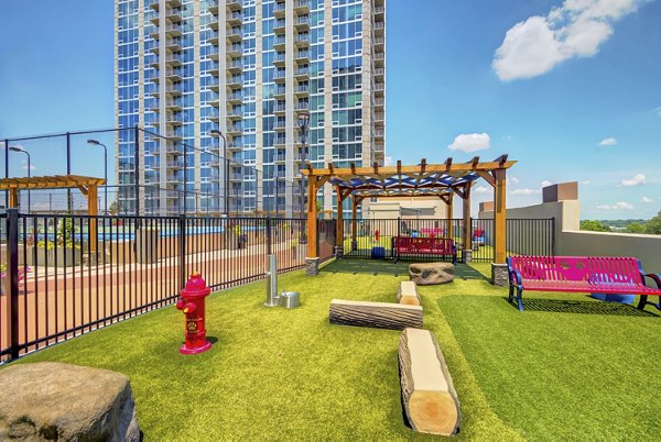 dog park/patio at Skyhouse Uptown South Apartments