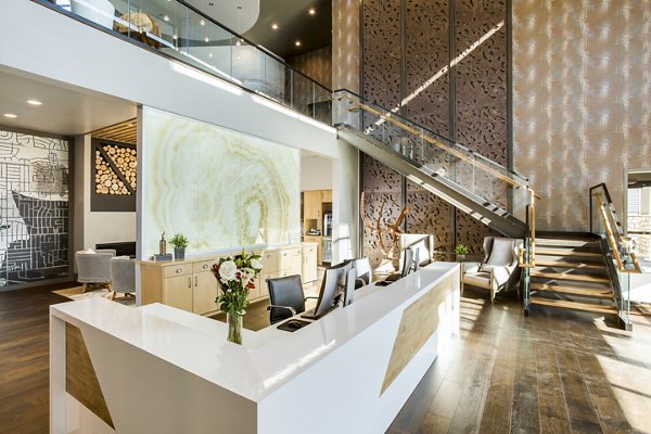 Solana Olde Town Station: Modern clubhouse with sleek design elements at luxury apartments in a convenient location