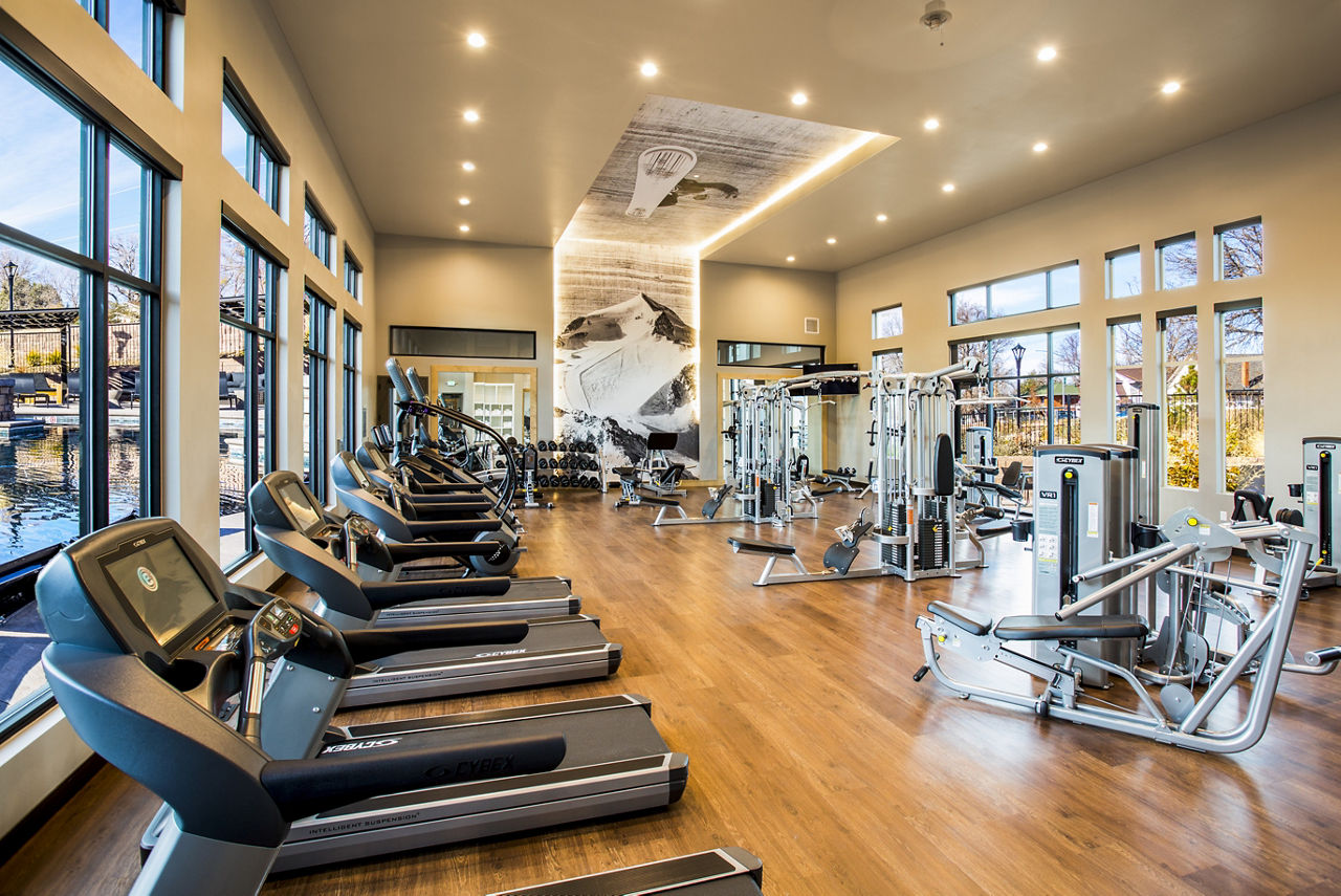 Gym at Solana Olde Town Station Apartments (1 of 2)
