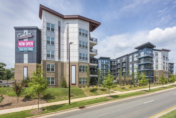 exterior at Cadence Music Factory Apartments