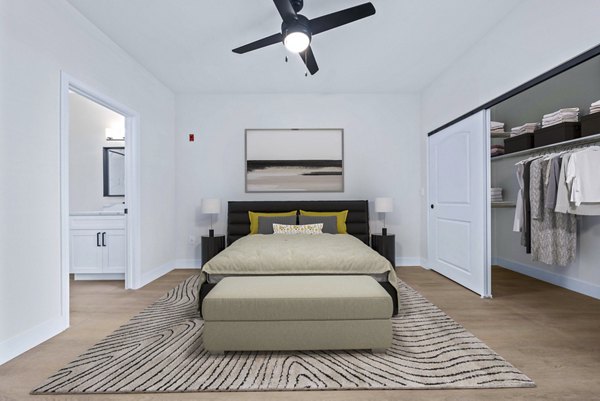 bedroom at Haven at Midtown Apartments