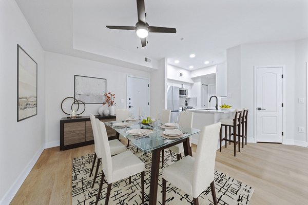 dining room at Haven at Midtown Apartments