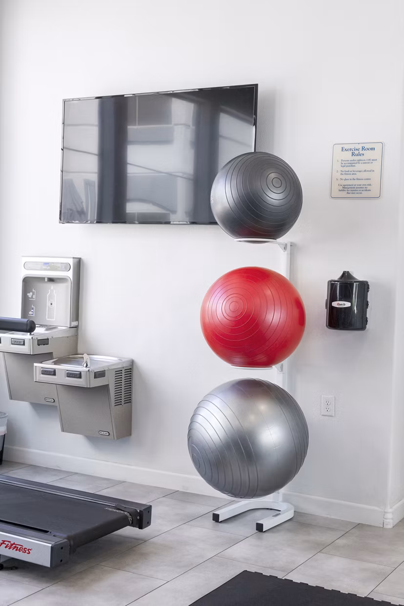 Haven at Midtown: Fully-equipped fitness center with modern machines and space for exercise enthusiasts, near downtown amenities