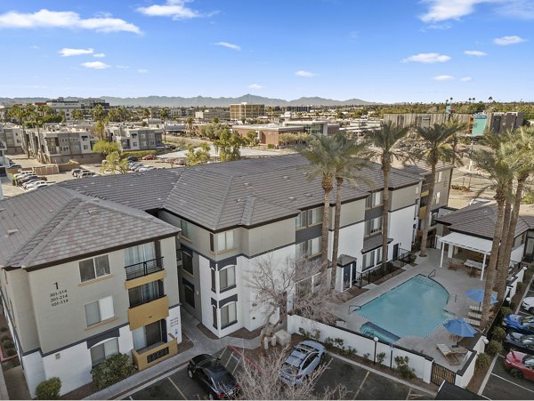 Haven at Midtown: Cityscape view from luxury apartment balcony