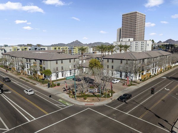 Haven at Midtown: Stunning city view from luxury apartment balcony