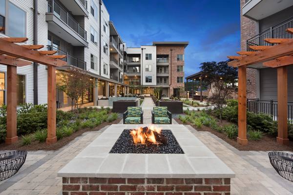 patio area at Overture Barrett Apartments