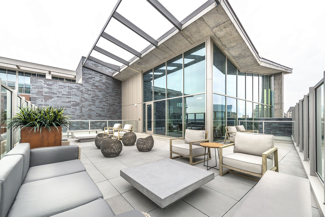 Roof deck at Ascent Victory Park Apartments (3 of 3)