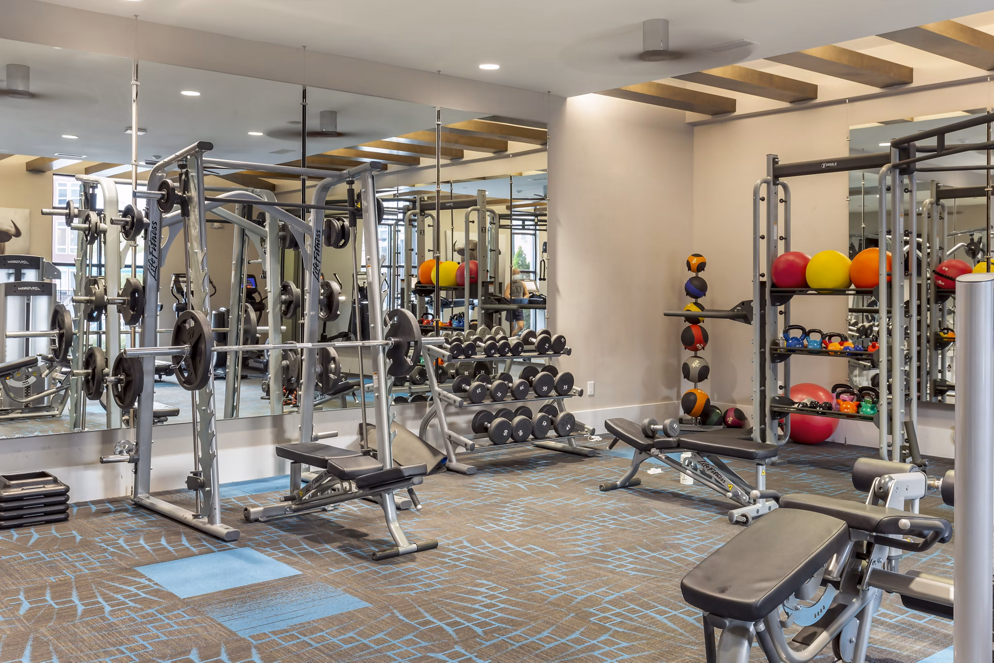 fitness center at Lantower Bullhouse Apartments