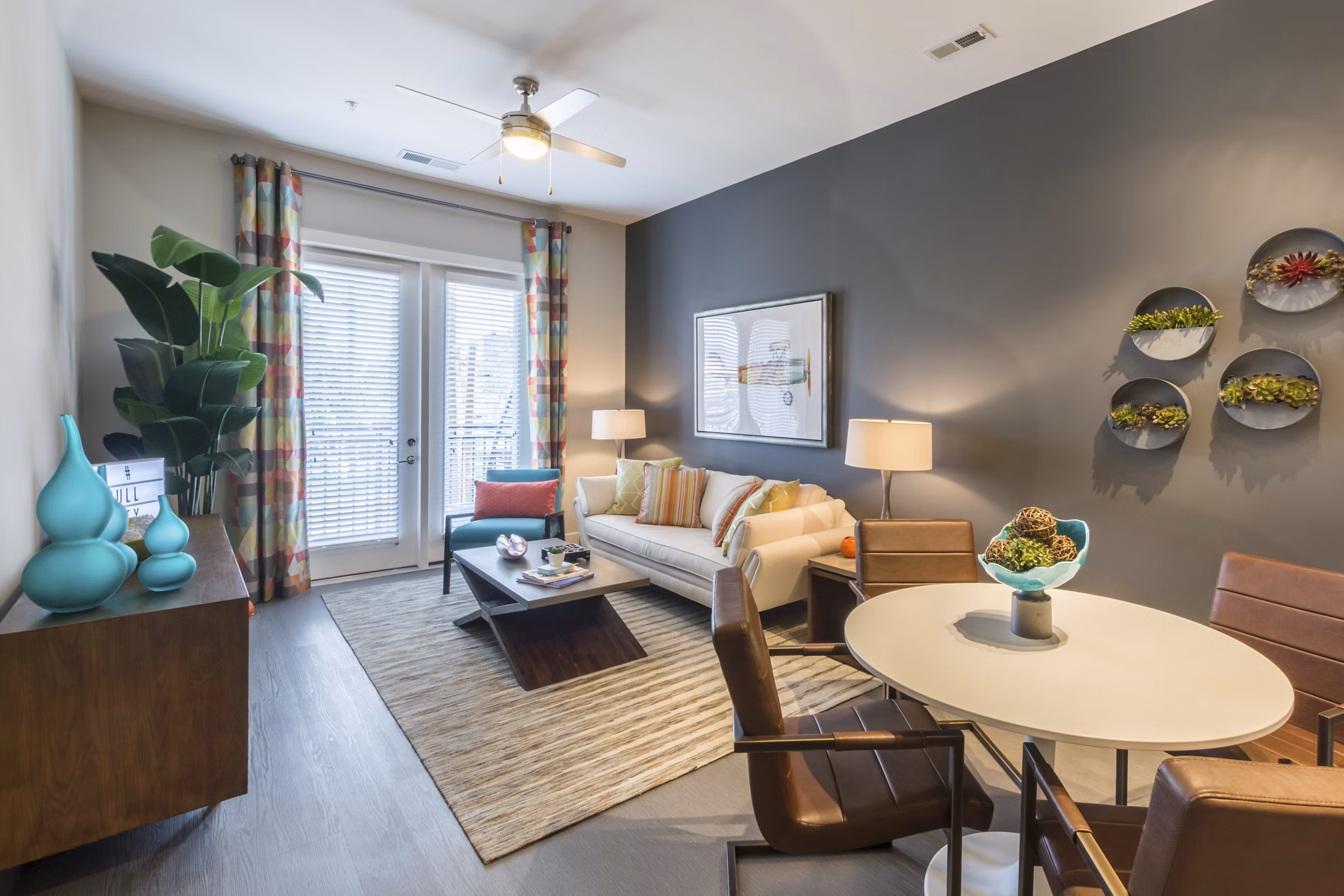 living room at Lantower Bullhouse Apartments