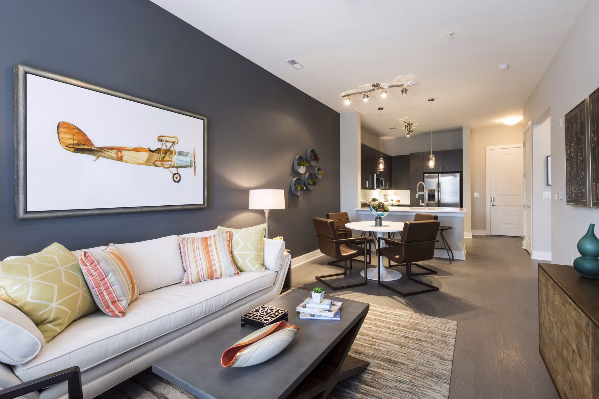 living room at Lantower Bullhouse Apartments