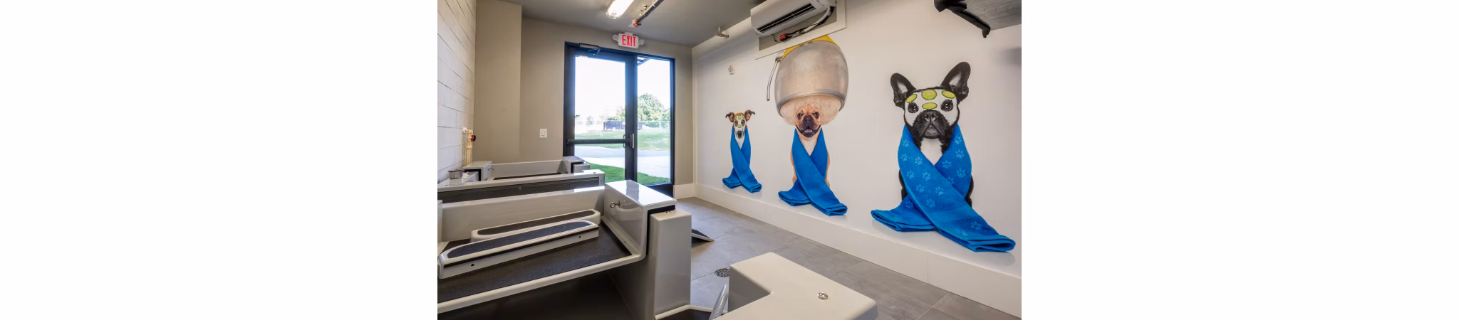 dog wash station at Lantower Bullhouse Apartments