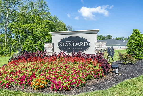 signage at The Standard at White House Apartments