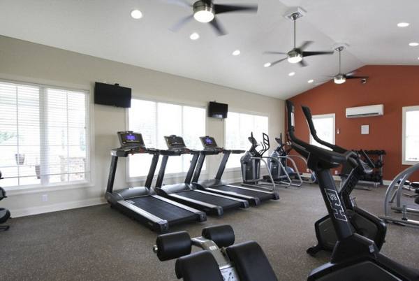 fitness center at The Standard at White House Apartments  