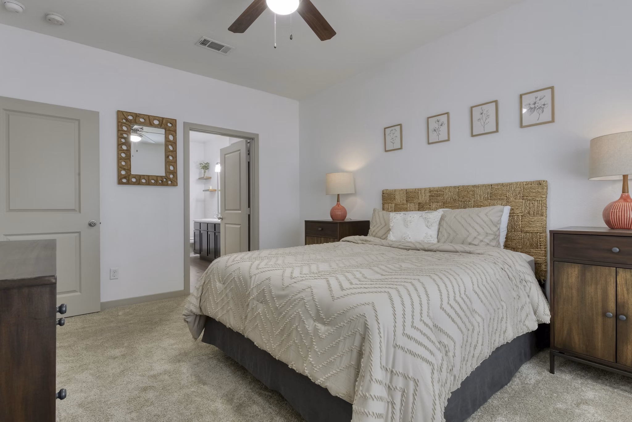 bedroom at Rustico Apartments