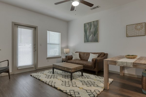 living room at Rustico At Fair Oaks Apartments