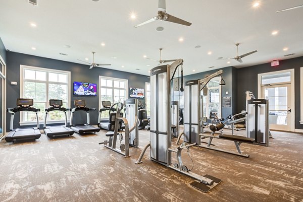 fitness center at Element Barclay Apartments