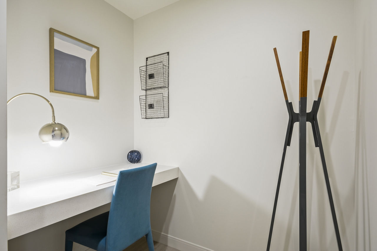 Work space at James And Harrison Court Apartments