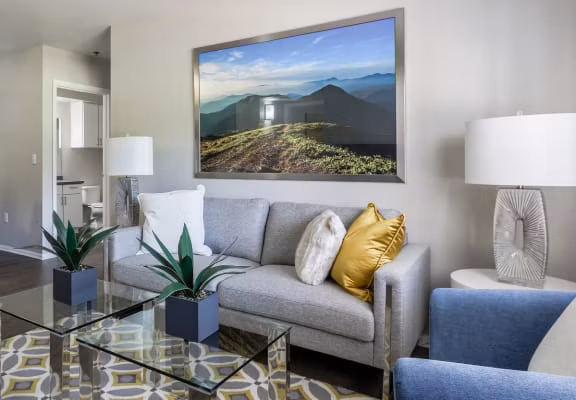 living room at Magnolia Ridge Apartments