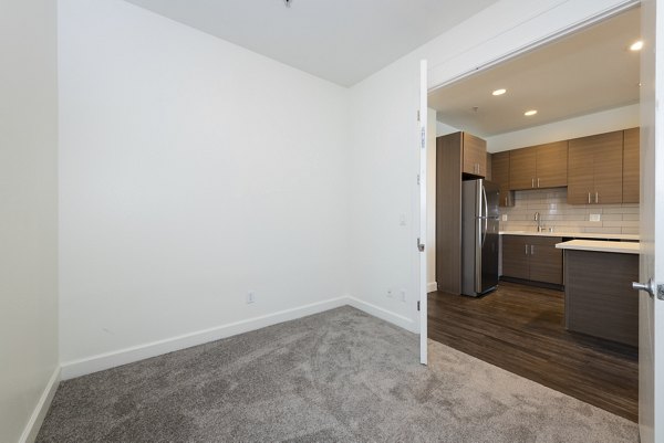 Modern bedroom with stylish decor at 1122 U Apartments, part of Greystar's luxury apartment offerings in a prime urban location